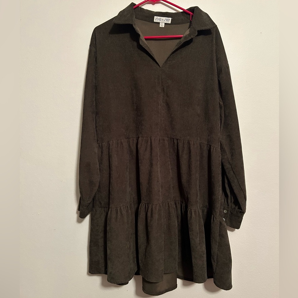 She+sky corduroy dress
